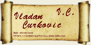 Vladan Ćurković vizit kartica